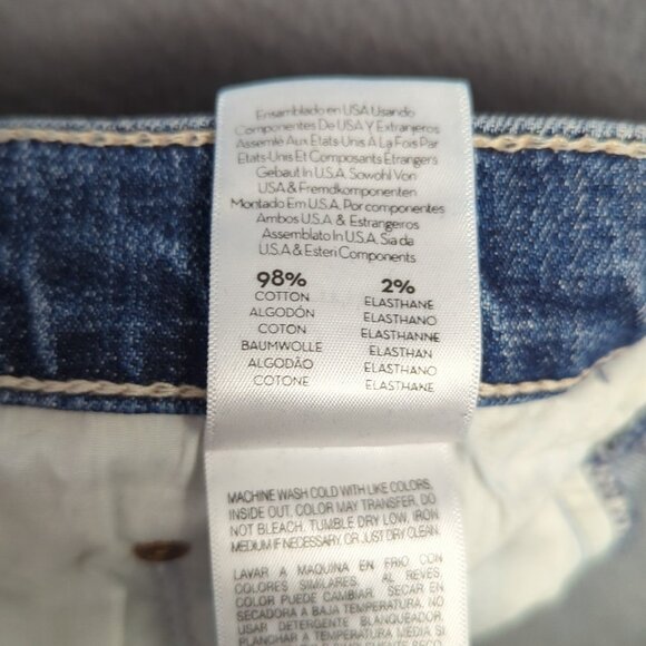 Mother Superior Jeans Womens 33 Blue The Tomcat in Seriously Truce Distressed - Picture 13 of 16